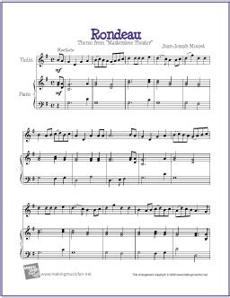 Rondeau Mouret Free Violin Sheet Music Makingmusicfun Net