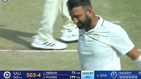 Cheteshwar Pujara Becomes Emotinal After Scoring Double Century In