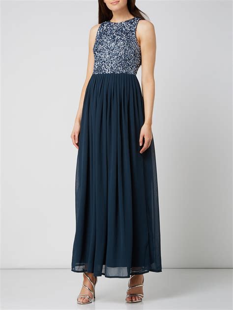 Lace Beads Abendkleid Aus Chiffon Mit Pailletten Applikationen