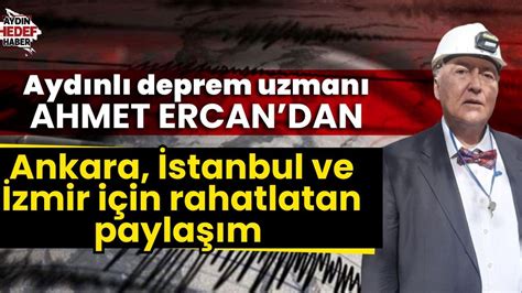 Deprem uzmanı Ahmet Ercandan motivasyon Hedef Gazetesi Aydın