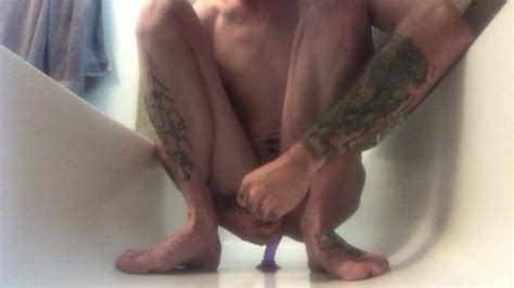 Riding Dildo Pissing Cumming All Over Gay Amateur Porn Feat Axle