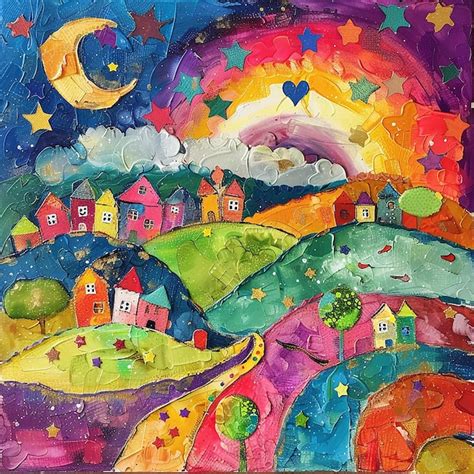 Premium Photo | Portrait of Creative Chaos Childrens Colorful Chaos