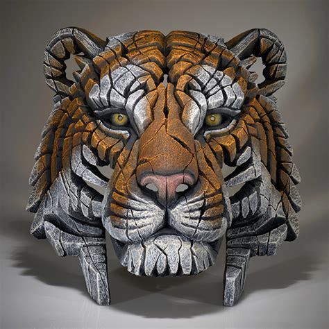 Edge Sculpture Tiger Bust By Matt Buckley Artworx Gallery