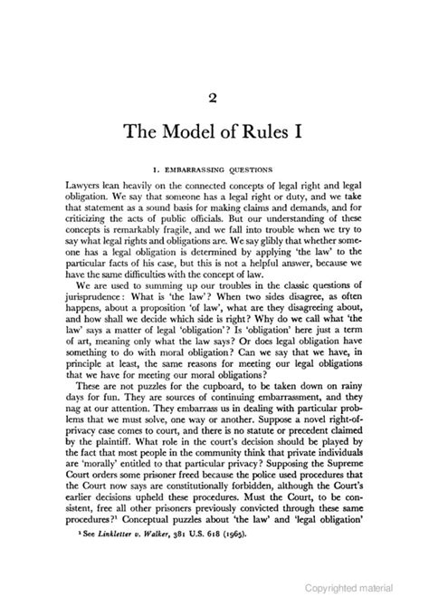 2 Dworkin The Model Of Rules I Derecho Mercantil Studocu