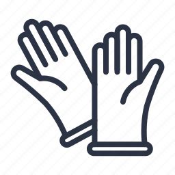 3 disposable lab gloves icons - Iconfinder