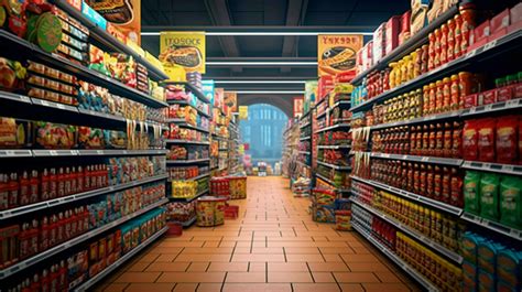 grocery store aisle filled with healthy snacks 30653104 Stock Photo at