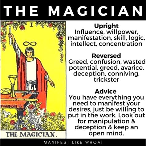 The Magician Tarot Card Meanings – Manifest Like Whoa!