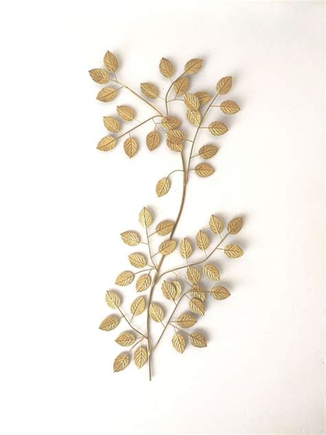 Items similar to Leaf Wall Art, Gold Wall Art, Gold Decor, Gold Home ...