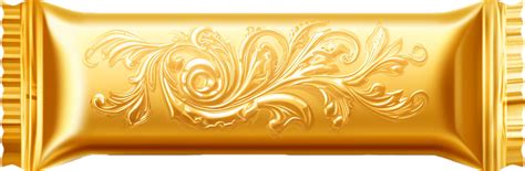 Golden candy wrapper png with AI generated. 34338601 PNG