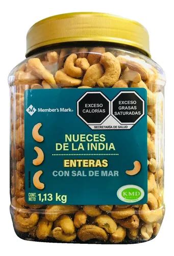 Nueces De La India Entera Con Sal De Mar 1 13kg Members Mark MercadoLibre