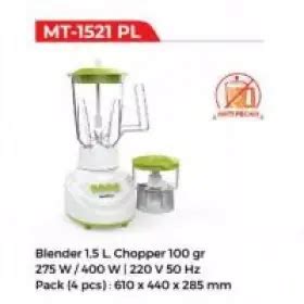 Maspion Blender Chooper MT1521PL UFO Elektronika Toko Elektronik