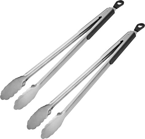 Grill Tongs Inch Extra Long Kitchen Tongs Premium Stainless Steel