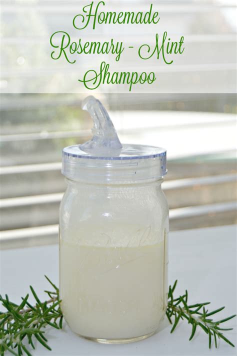 Homemade Rosemary Mint Shampoo Recipe Mom 4 Real