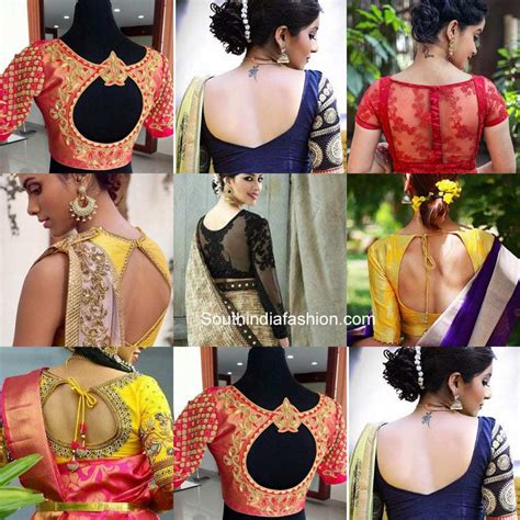 Blouse Back Neck Designs 2018 Stylish Back Neck Blouse Patterns