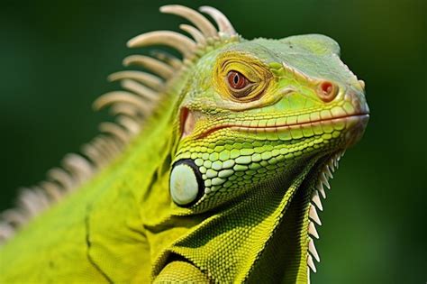 Premium Photo | Iguana dragon green lizards iguana