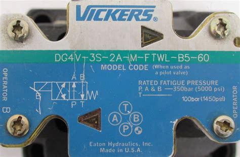 NEW VICKERS DG5S 8 2A M FTWL B5 30 CONTROL VALVE DG4V 3S 2A M FTWL B5