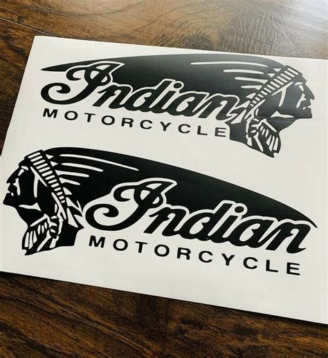 Indian Motorcycle Gas Tank Decals 2pc Set New Handcrafted Oem Ebay