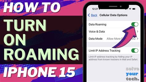 How To Turn On Roaming On Iphone Youtube