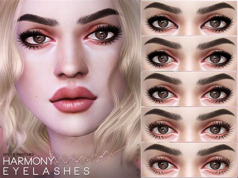 The Sims 4 CC Pralinesims Long Eyeliner Lashes In 5 Versions