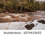 Beautiful River Landscape at Amnicon Falls State Park, Wisconsin image ...