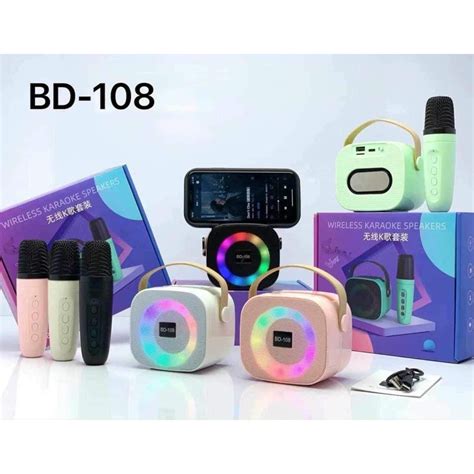 B O H Nh Th Ng Loa Bluetooth Karaoke Mini Bd K M Mic Shopee