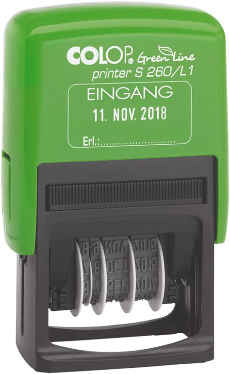 Colop Datumstempel Green Line Printer S L Eingang