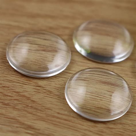 Stks Partij Mm Ronde Flat Terug Glass Cabochon Hoge Kwaliteit