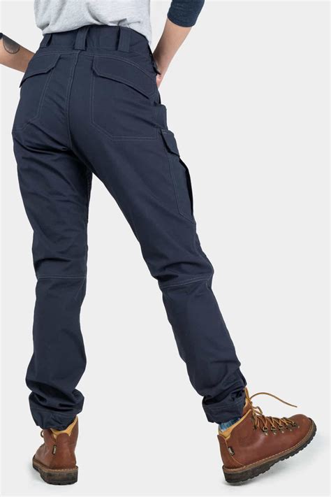 Womens Elastic Navy Cargo Pant Dovetail Workwear