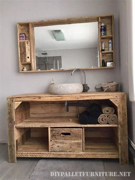 Armoire De Toilette Avec Des Palettes Armoire De Toilette Id Es De