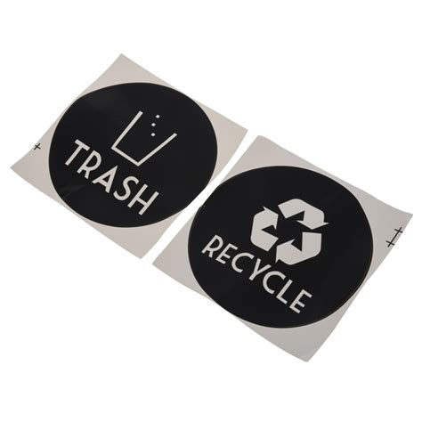 Recycle Trash Vinyl Belettering Decal Sticker 6X Grandado