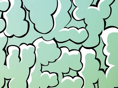 Cloud Letters by Greg Moore on Dribbble