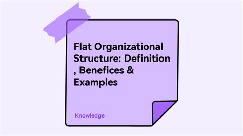 Flat Organizational Structure: Definition, Benefices & Examples