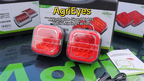 AgriEyes T28 Wireless Trailer Lights Kit Easy To Install Magnetic