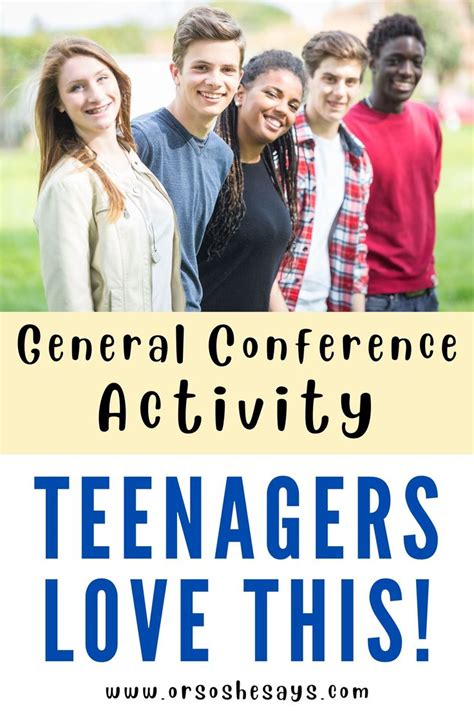 General Conference Activity For Teenagers ~ They Love This In 2024