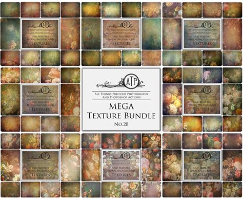 80 Fine Art Textures Floral Background Bundle No 28 Old Etsy