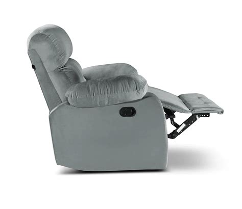 Buy Vivian Fabric Seater Manual Recliner Chair Grey Online In India