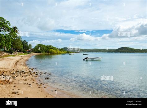 View Along Bach Beach Thursday Island Torres Strait Islands Stock