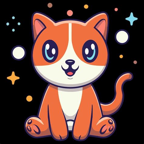 Gato ou gatinho bonito meow animal animais de estimação de desenho