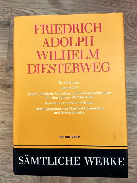 Friedrich Adolph Wilhelm Diesterweg Sämtliche Werke II Abteilung