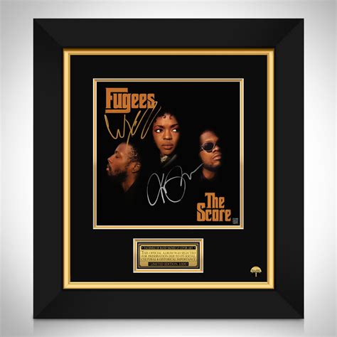 The Fugees The Score LP Cover Limited Signature Edition Custom Frame