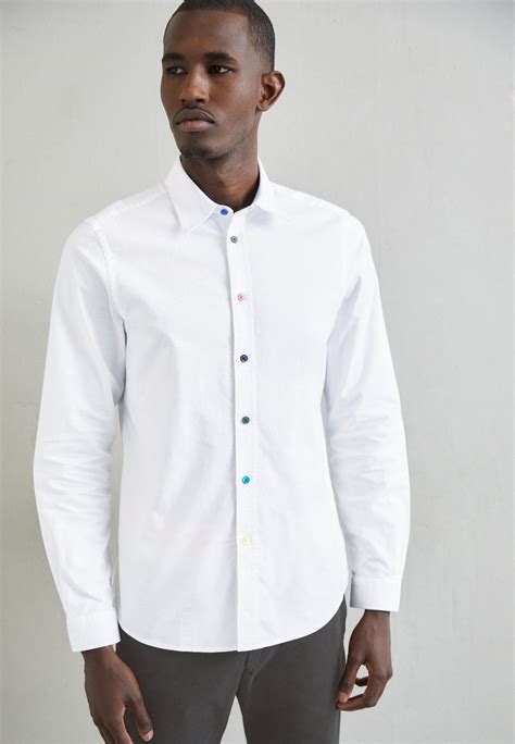 Ps Paul Smith Tailoered Fit Shirt Shirt White Zalando