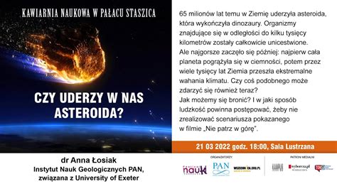 Czy Uderzy W Nas Asteroida Dr Anna Osiak Youtube