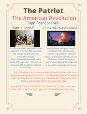 The Patriot.pdf - The Patriot The American Revolution Significant ...