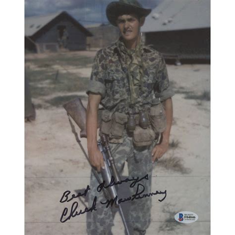 Chuck Mawhinney Signed Vietnam War 8x10 Photo Inscribed "Best Always ...