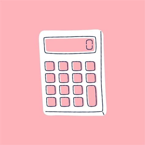 Pink And White Calculator Icon For Iphone Apps