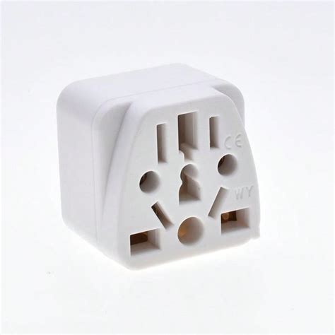 1pc Usa Travel Plug Adapter With Grounded 3 Prong American Wall Plug