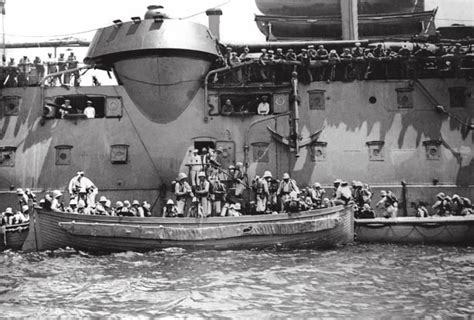 Landing Compagnies Disembark The French Pre Dreadnought Battleship