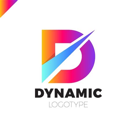 Premium Vector | Dynamic letter d logotype icon design template elements 
