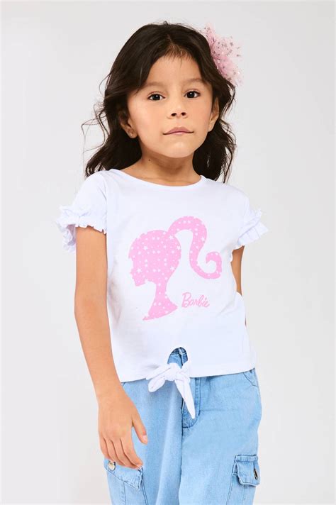 Camiseta Estampada Con Nudo Barbie De Prati Tienda Online