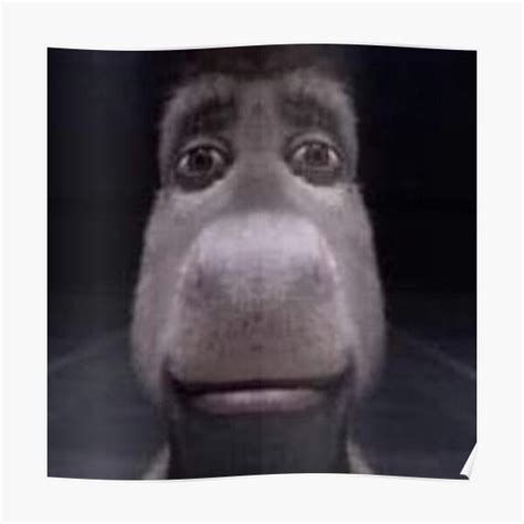 "shrek donkey meme" Poster for Sale by potatojuic3 | Redbubble